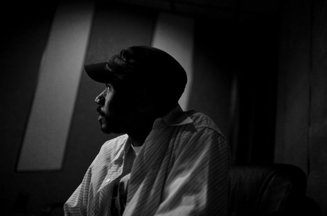Larry Heard in his friend Alan Hayes's studio in Memphis, Tennessee on Wednesday, June 11, 2008.  (Photo by Matthew Williams for The FADER)